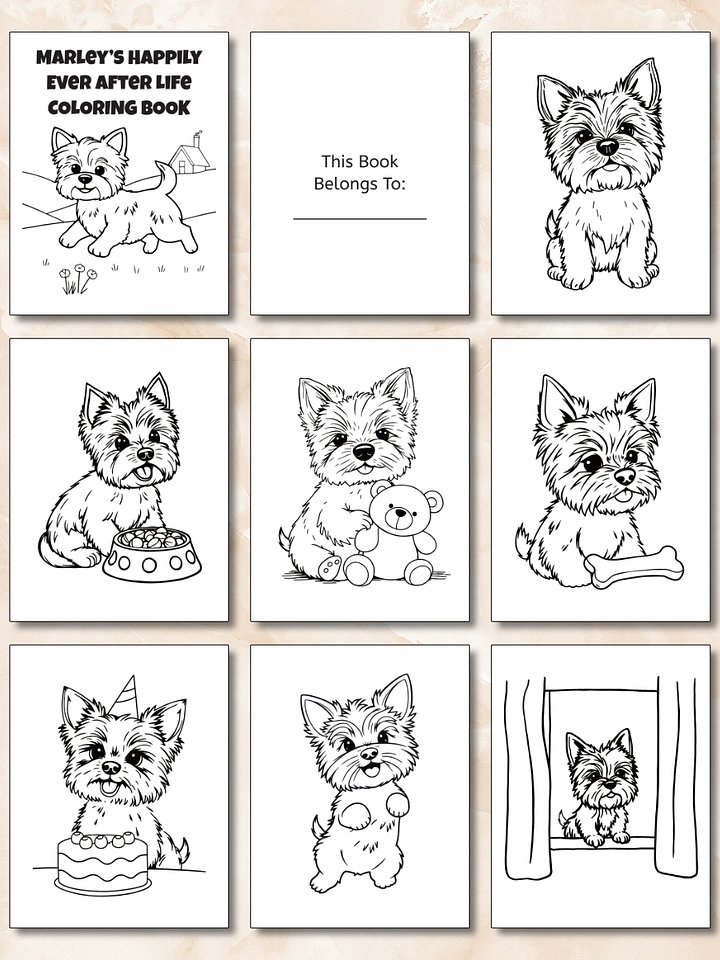 Printable Marley's Happily Ever After Coloring Book product image (2)
