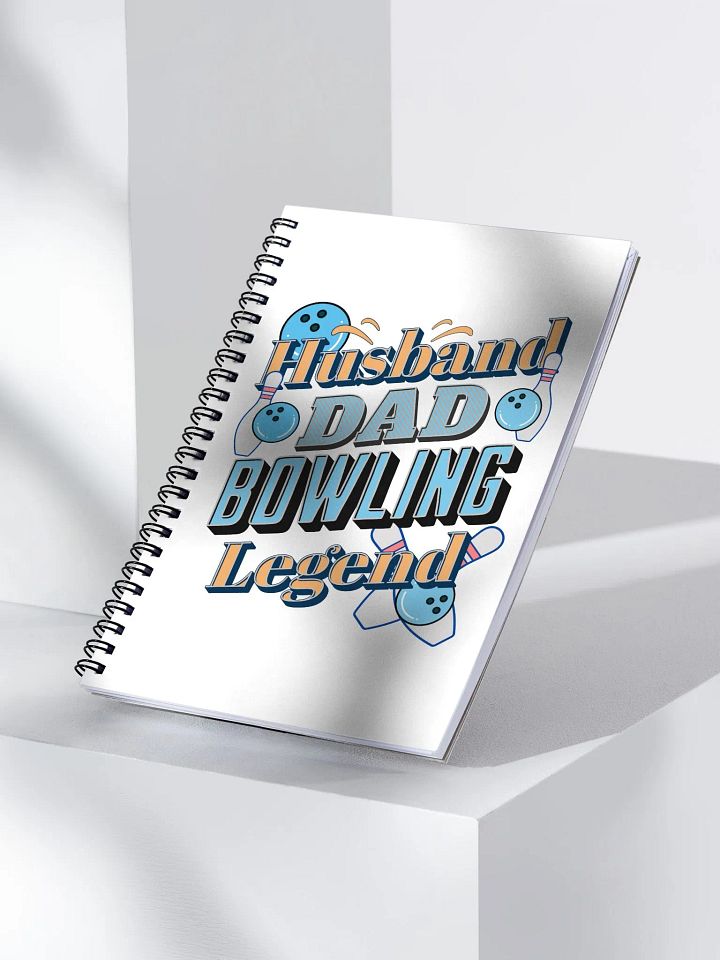 Husband Dad Bowling Legend Spiral Notebook product image (2)