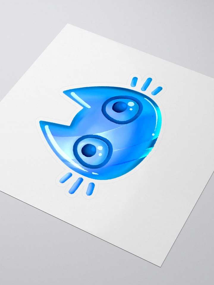 Blue Cat Face Sticker product image (1)