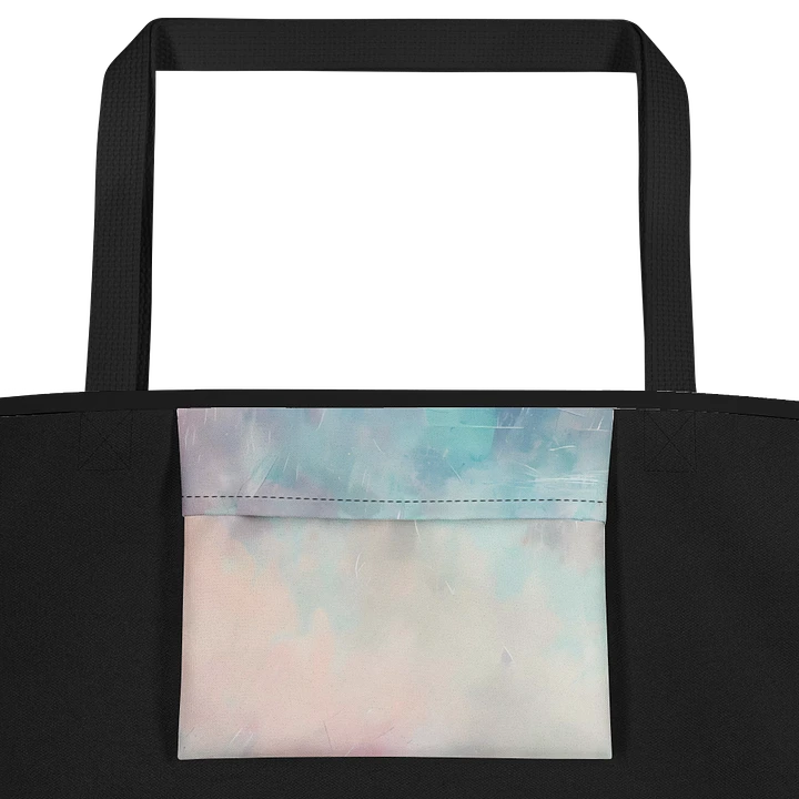 Tote Bag: Elegant Glowing Neon Roses Dark Edgy Fashion Stylish Design product image (2)