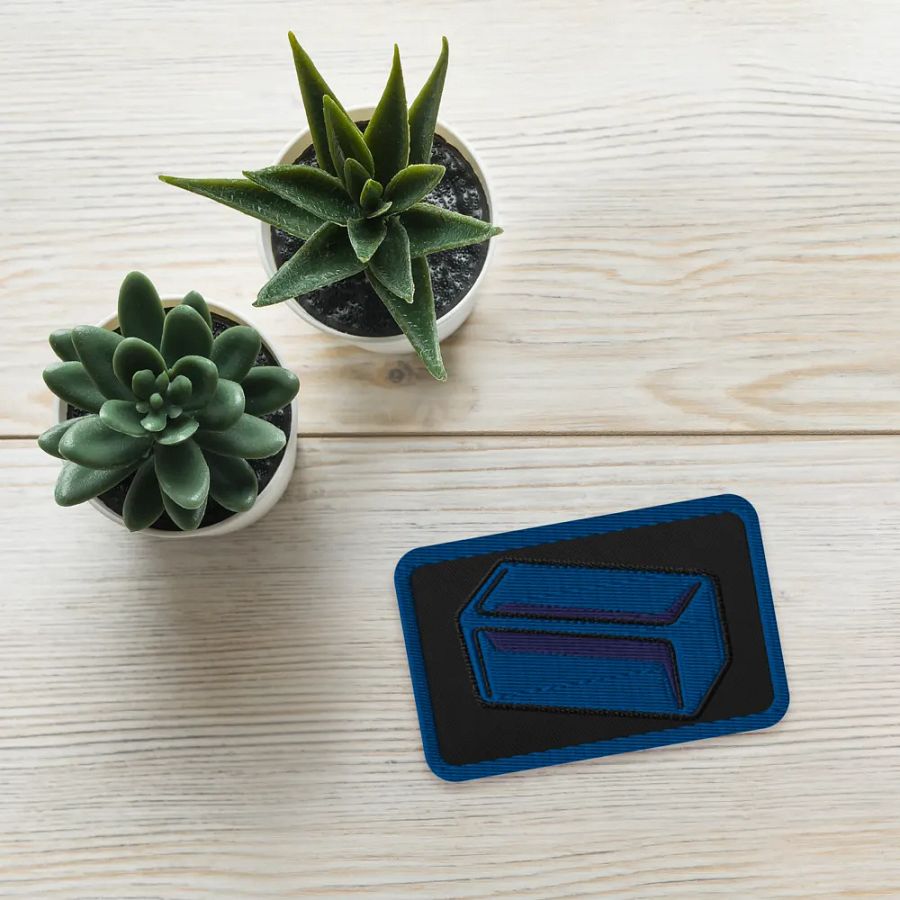 Blue Sample Embroidered Patch product image (4)