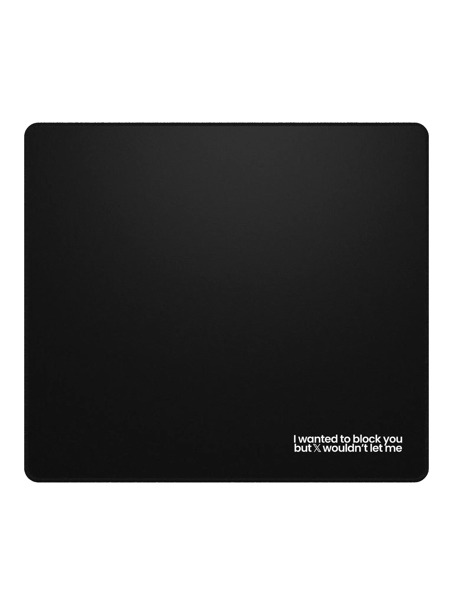 Blocked On X Mouse Pad - Black product image (2)