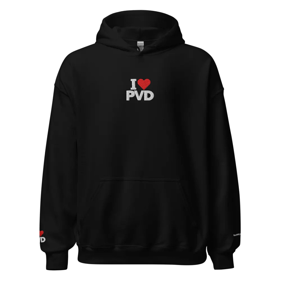 I LUV PVD Embroidered Hoodie (Black) product image (2)