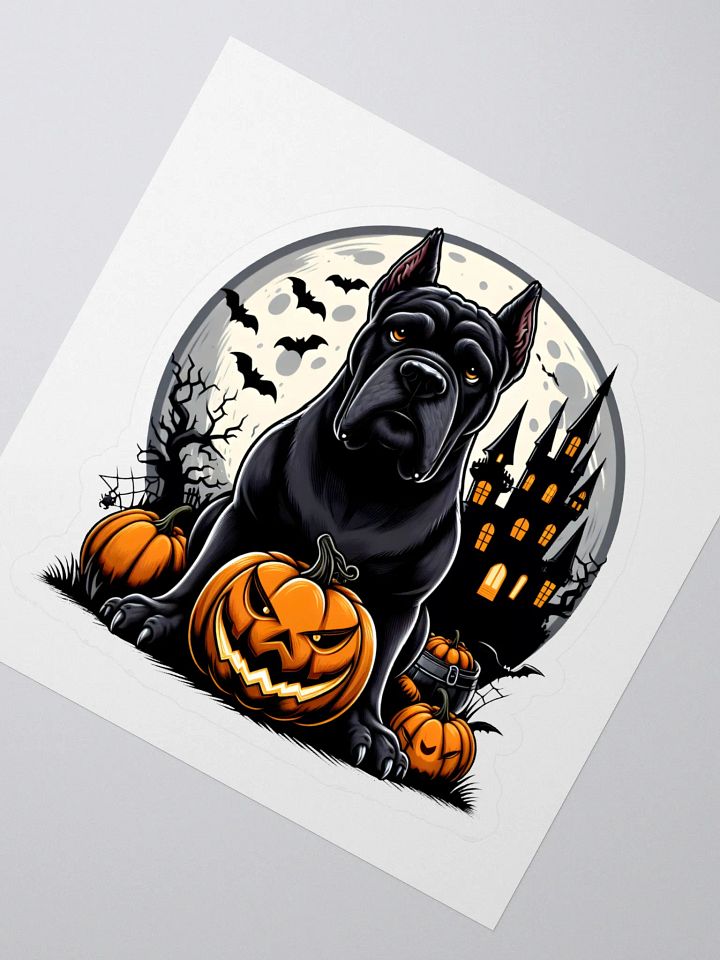 Spooky Cane Corso Halloween Sticker product image (2)