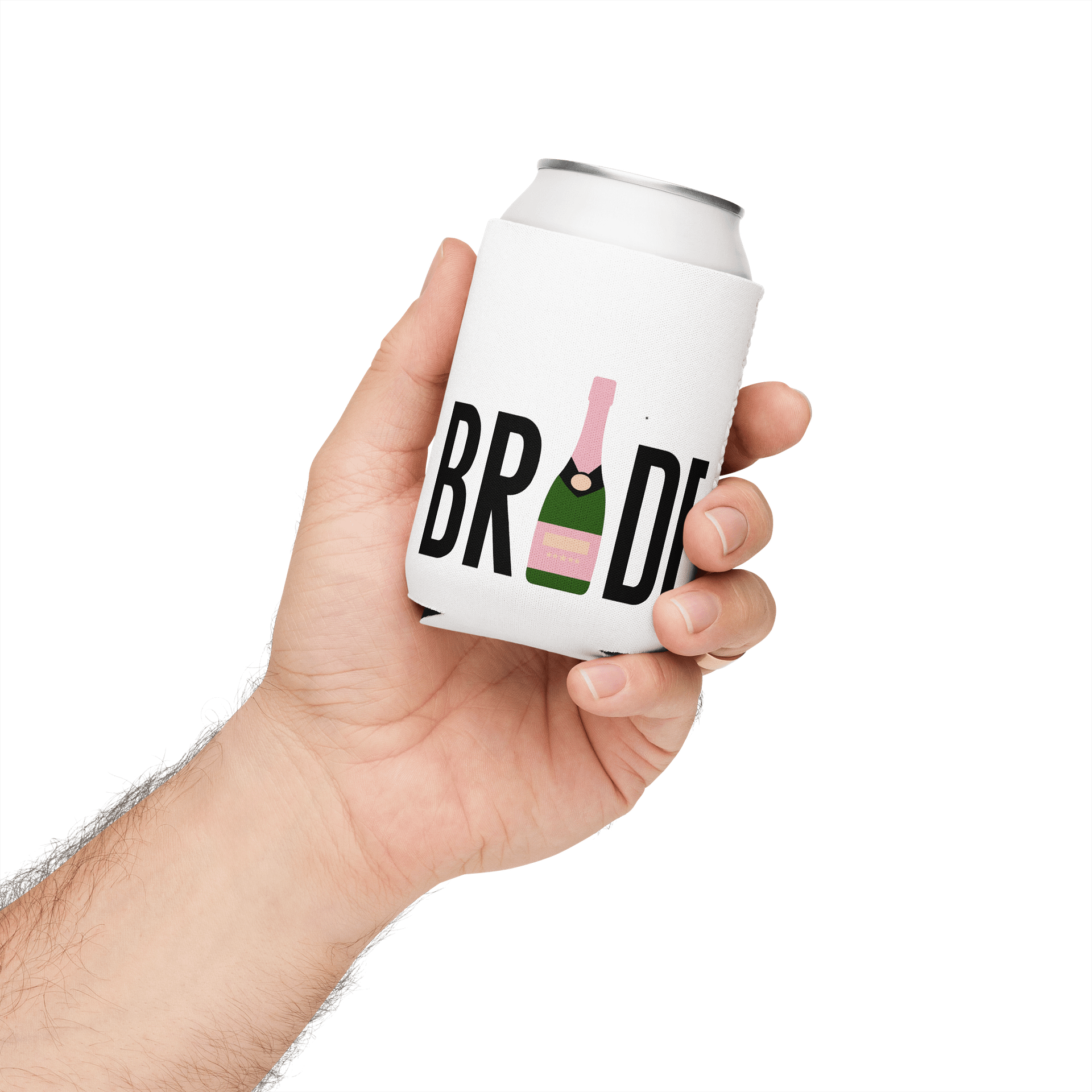 🥂Bride Drink Koozie – Champagne Bottle Wedding Can Cooler | Bachelorette Party Favor, Bridal Shower Gift product image (3)