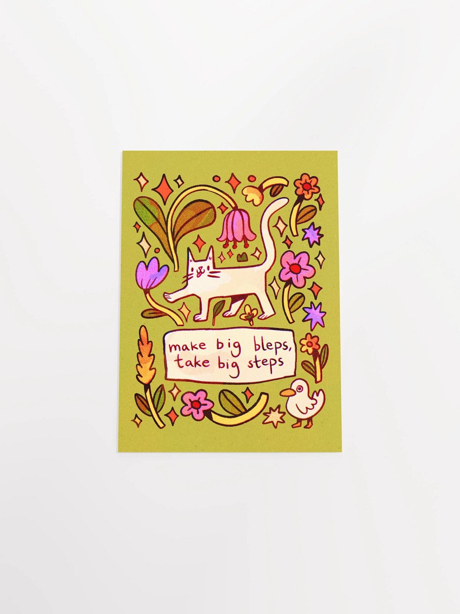 Make Big Bleps, Take Big Steps Print product image (5)