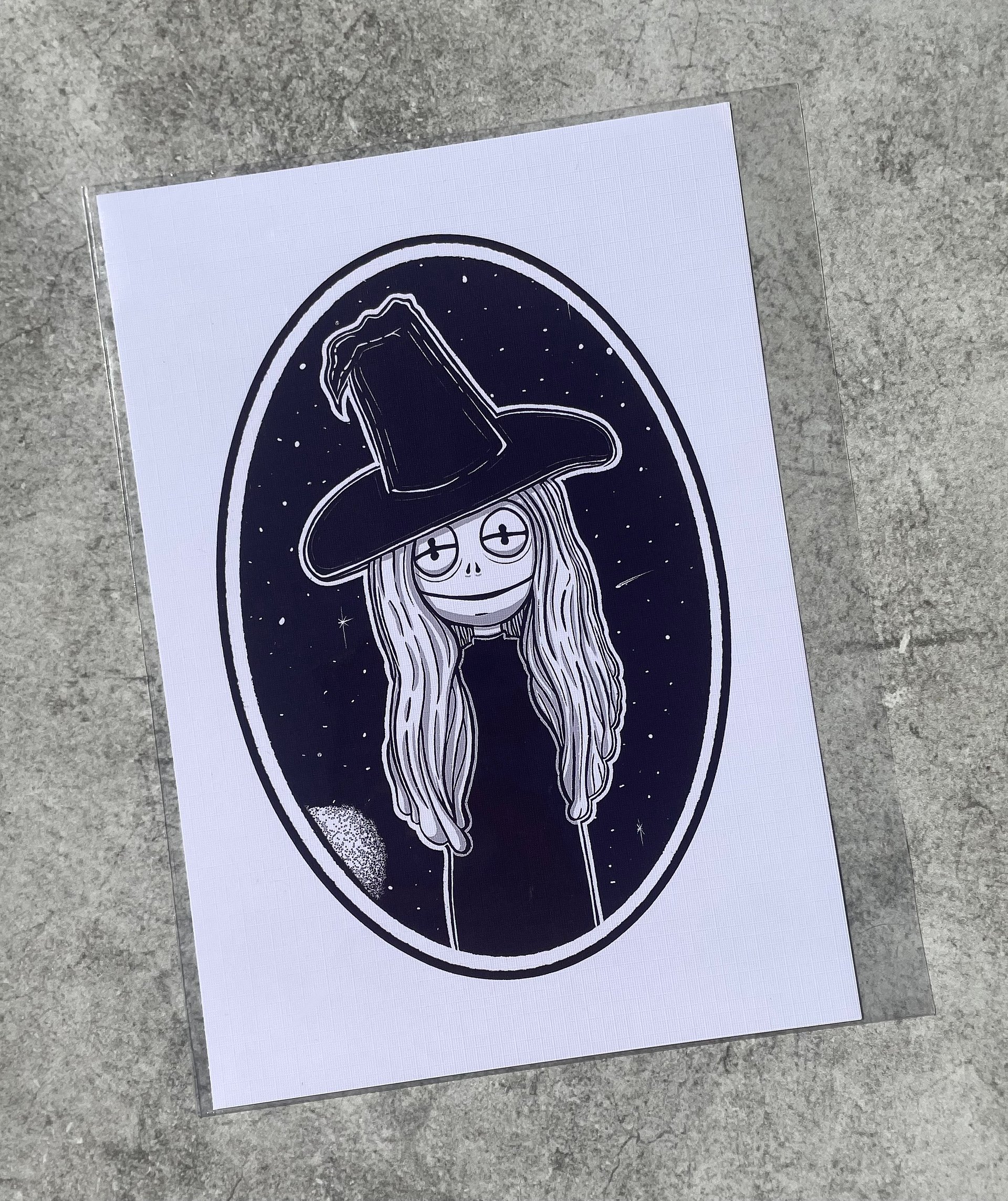 Frog Witch A6 Fine Art Print product image (1)