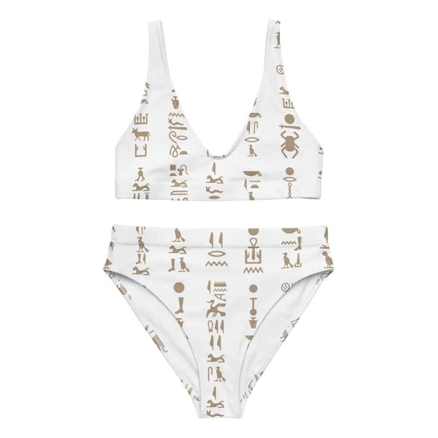 Isis Hieroglyphs White Bikini Set product image (1)
