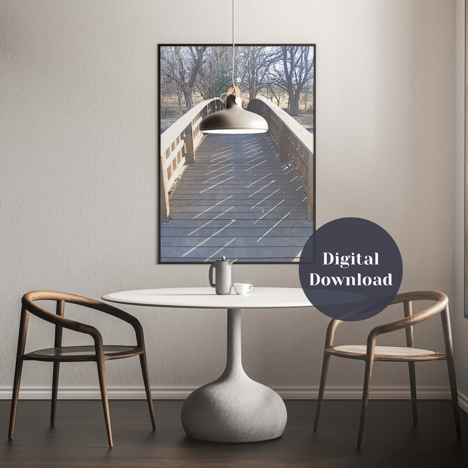 Tranquil Park Bridge Photographic Print product image (1)