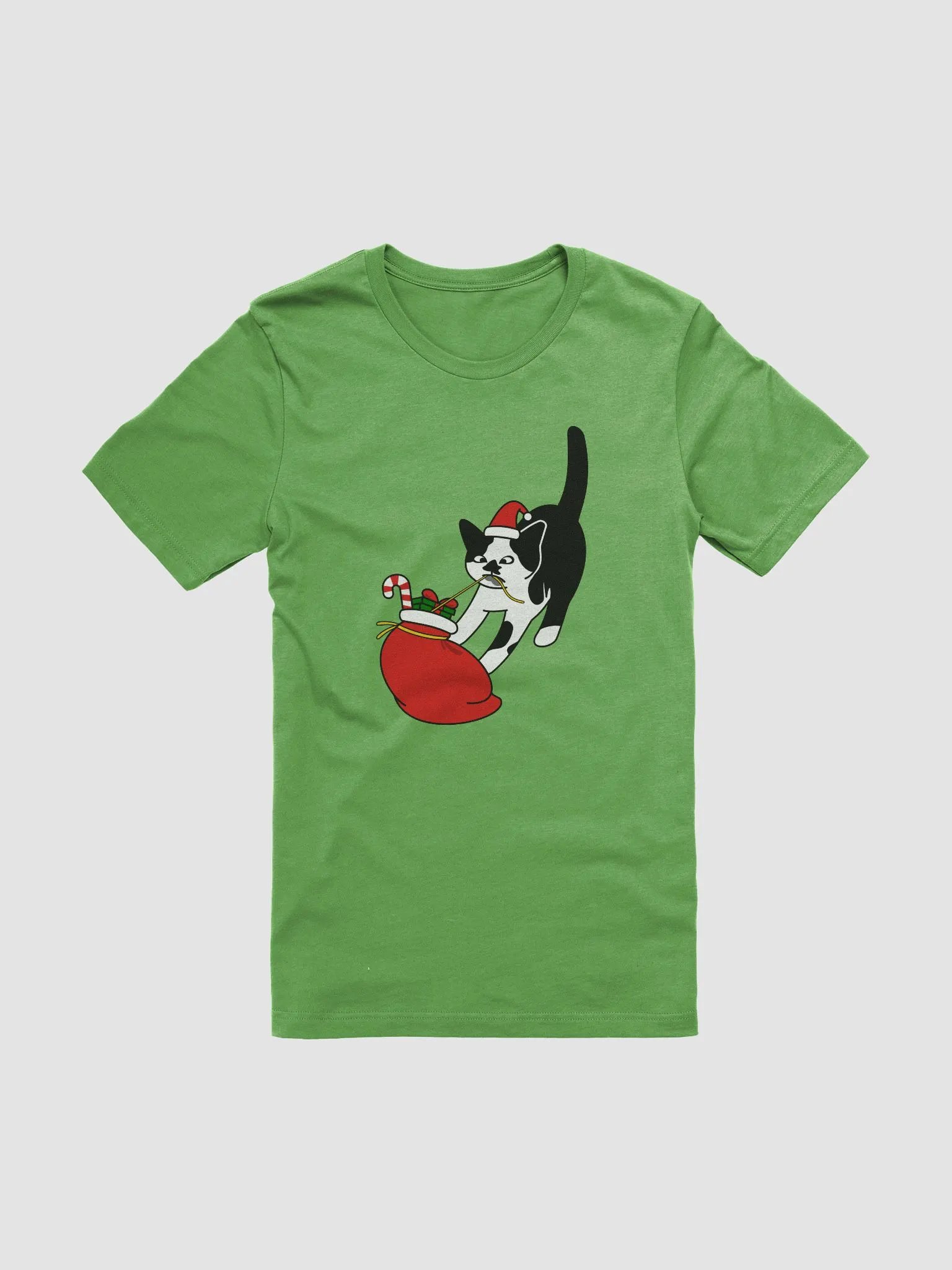 Santa Paws Christmas Cat Tee product image (1)