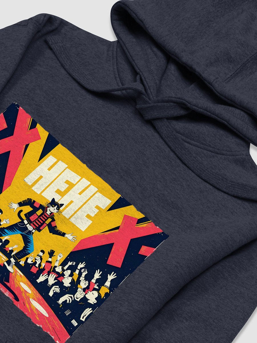 Cat Rockstar Design | 'X HEHE X' | Unisex Premium Hoodie product image (21)