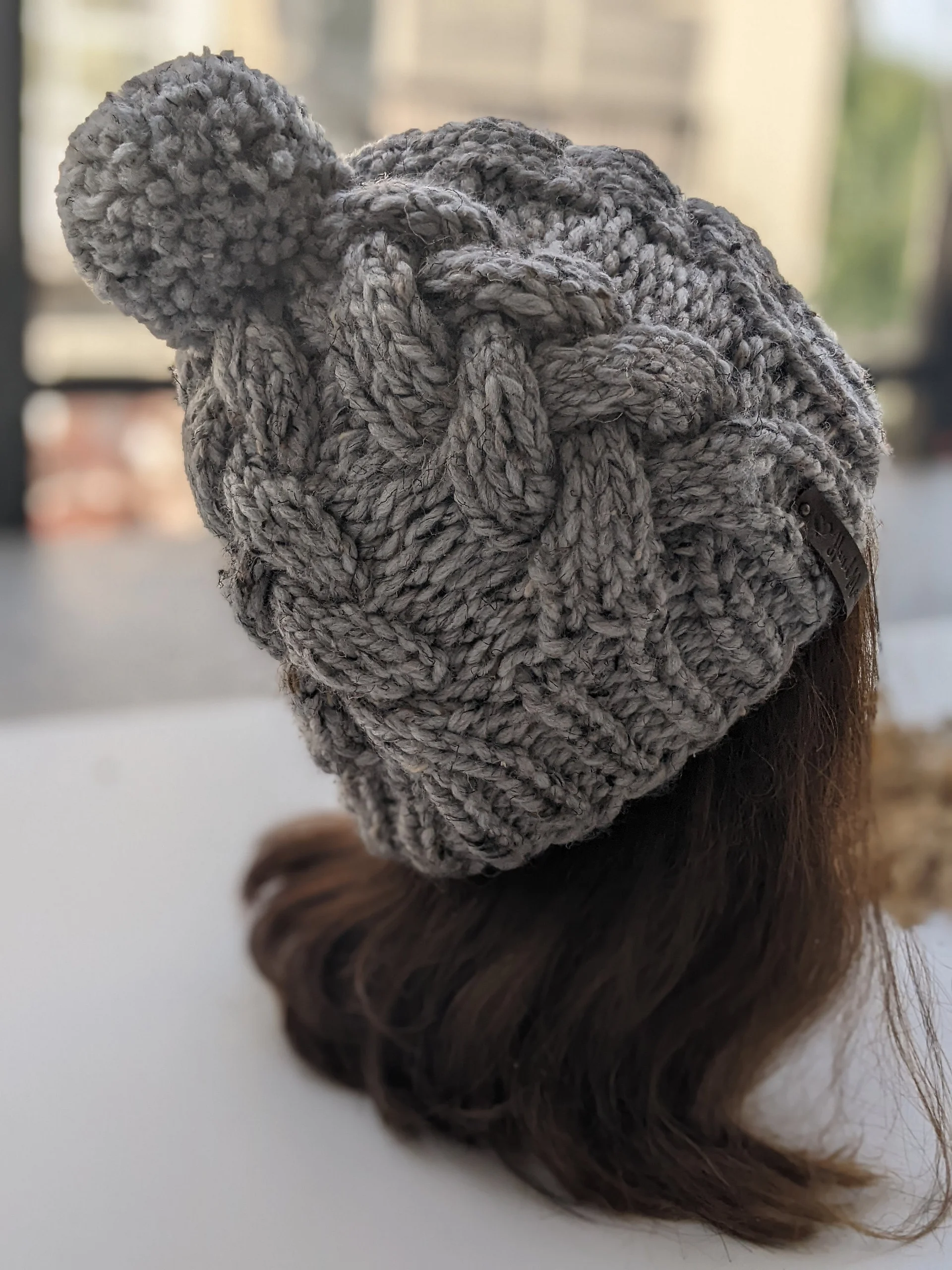 Chunky Cable Beanie Knitting Pattern product image (7)