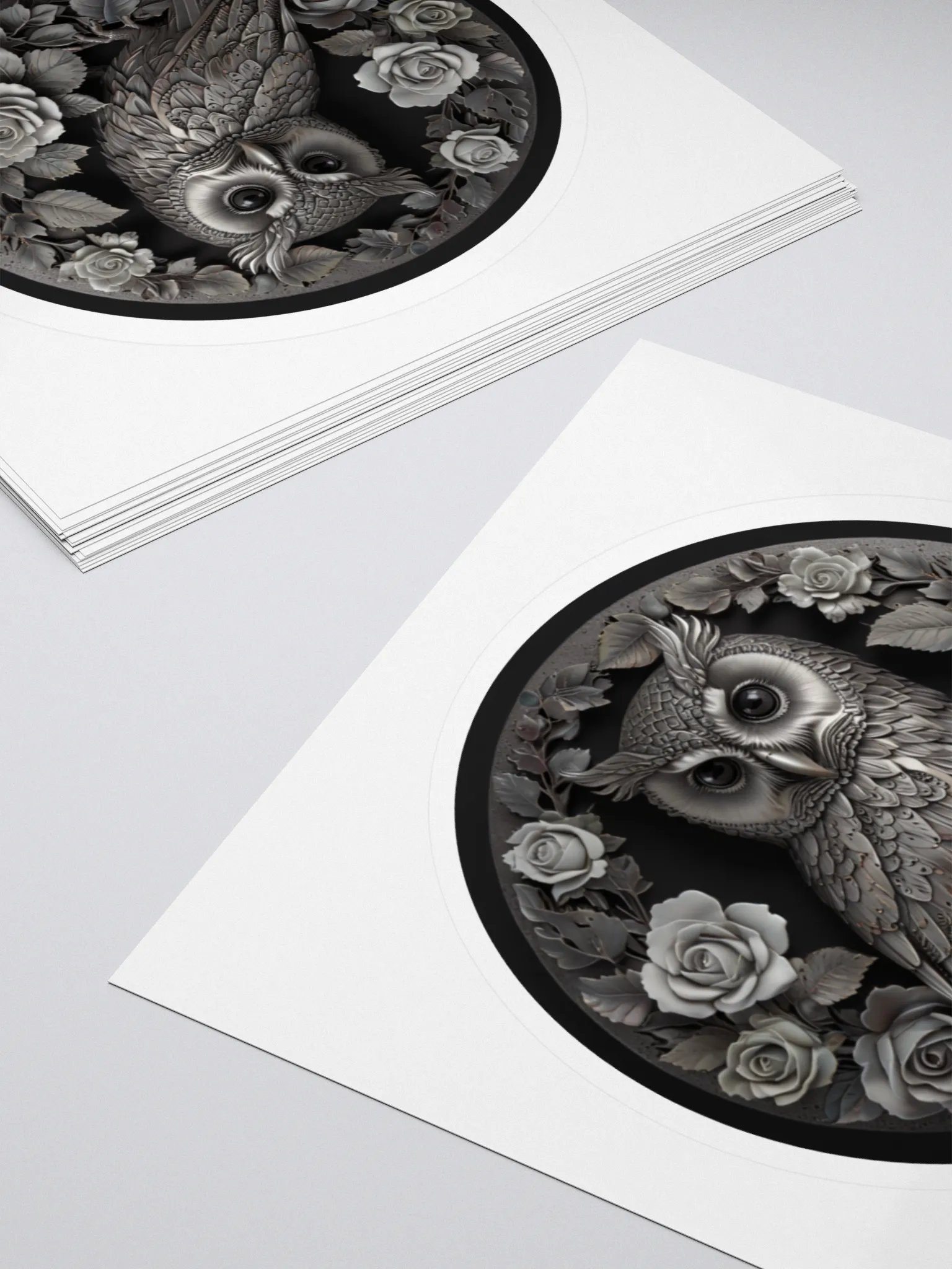 Mystic Owl and Roses Sticker Set product image (4)