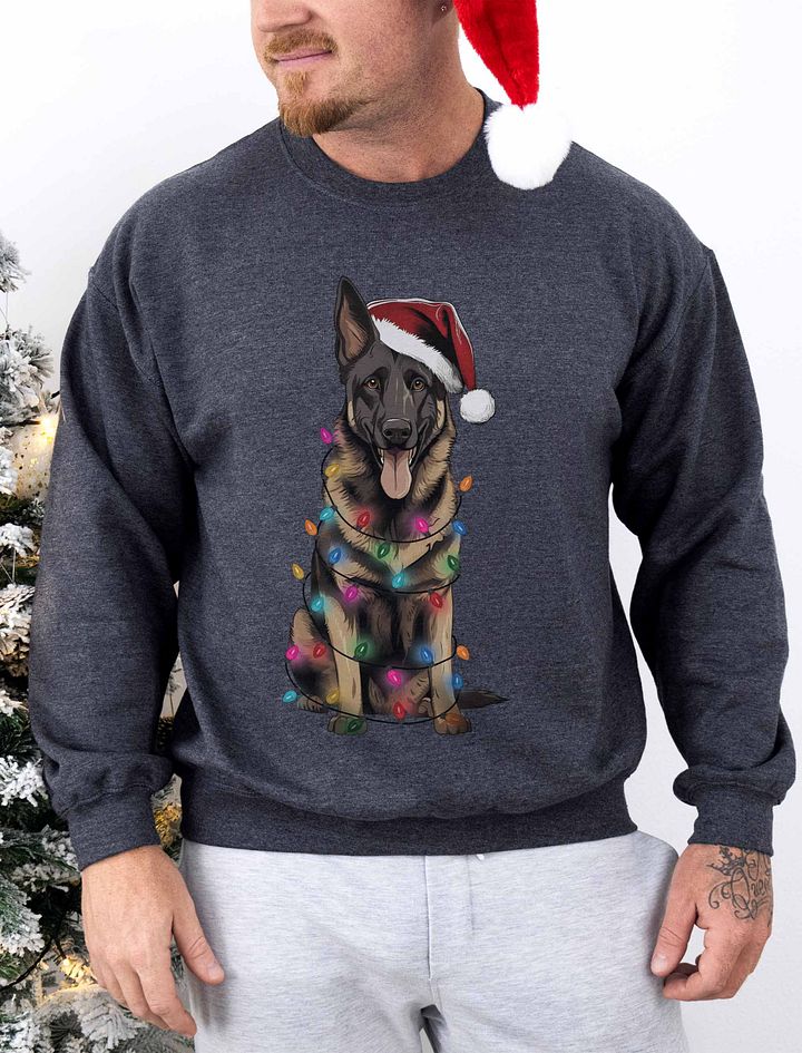 Funny German Shepherd(2) Christmas Sweatshirt for GSD Paw-rents product image (1)