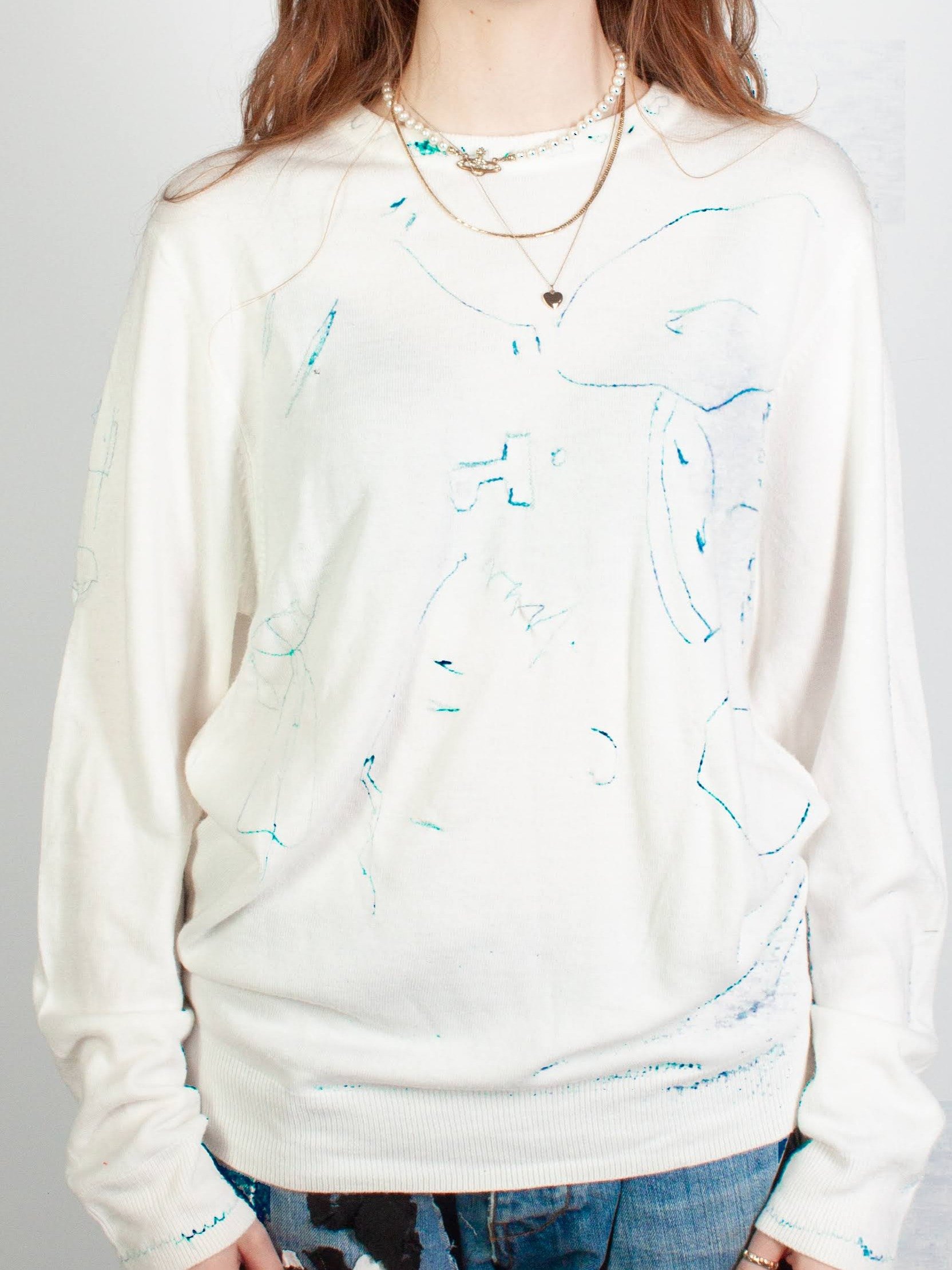 White 'Ticket From London' Sweatshirt product image (1)