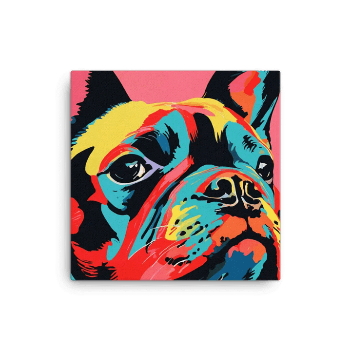 Colorful French Bulldog Wall Art #548 product image (1)