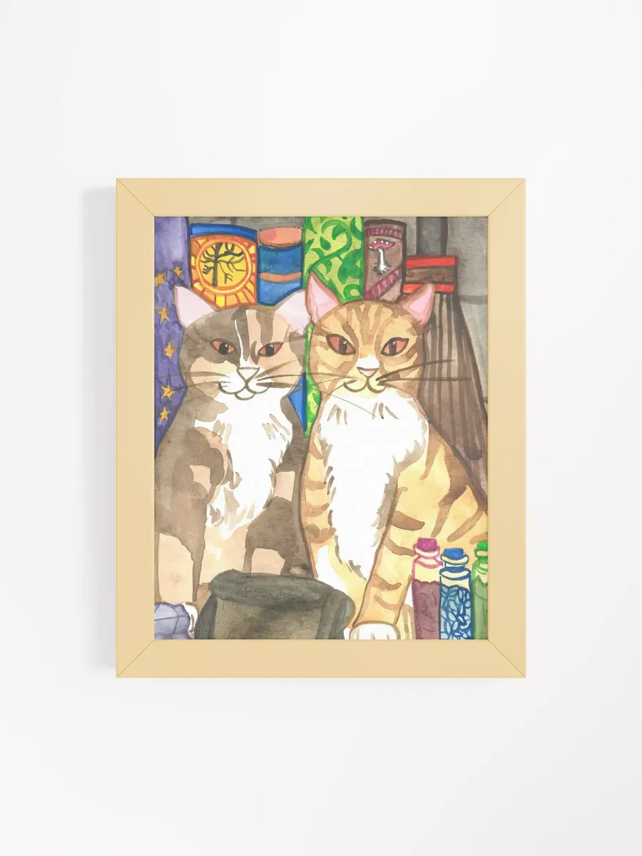 Two Cat Witches Framed Print product image (20)