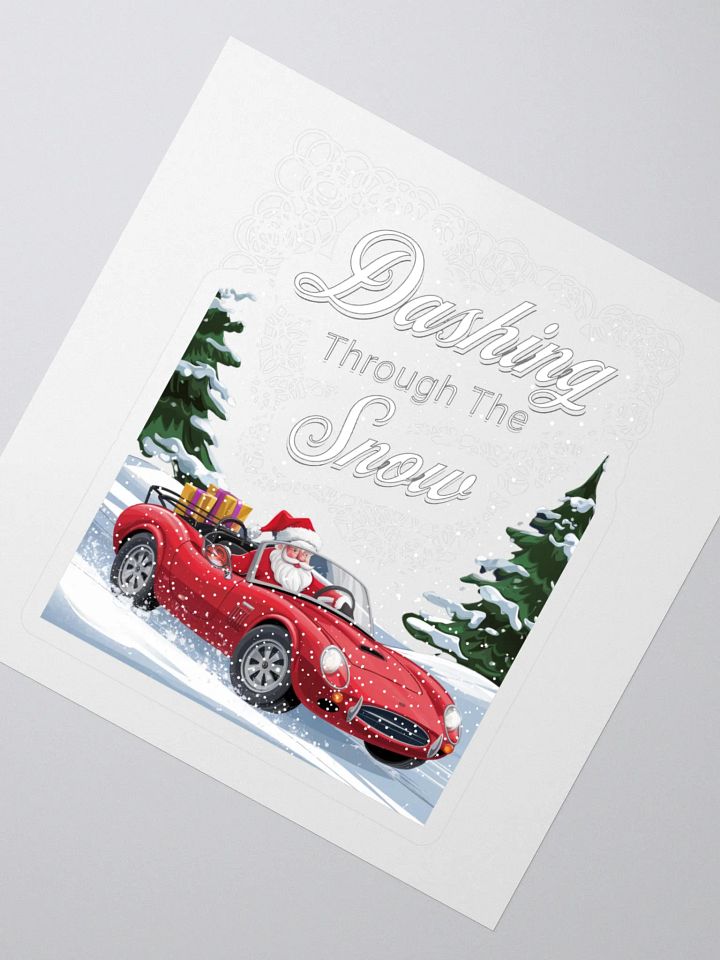 Dashing Through The Snow - Santa In A Red Convertible product image (2)