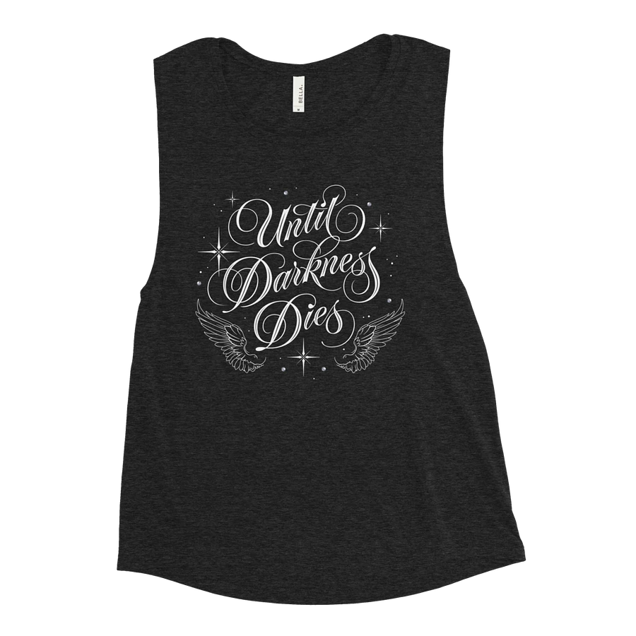 Until Darkness Dies (wings design) Bella+Canvas Women's Flowy Muscle Tank product image (1)