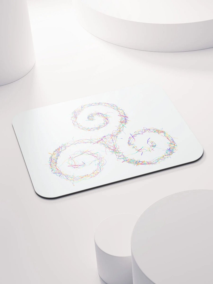Neon Spirals Mouse Pad product image (4)