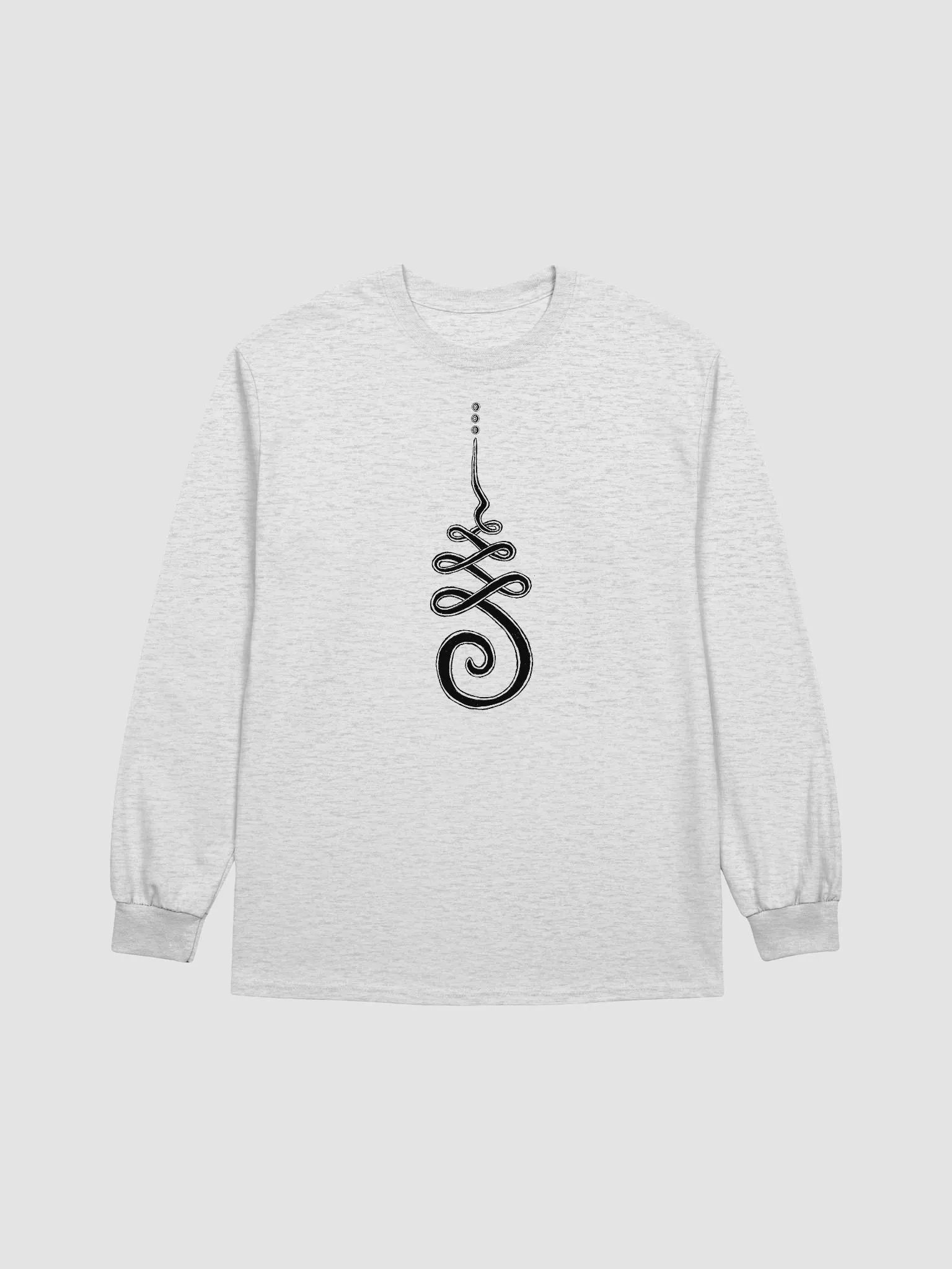 Stay on the Path Long-sleeve T-shirt - black print product image (4)