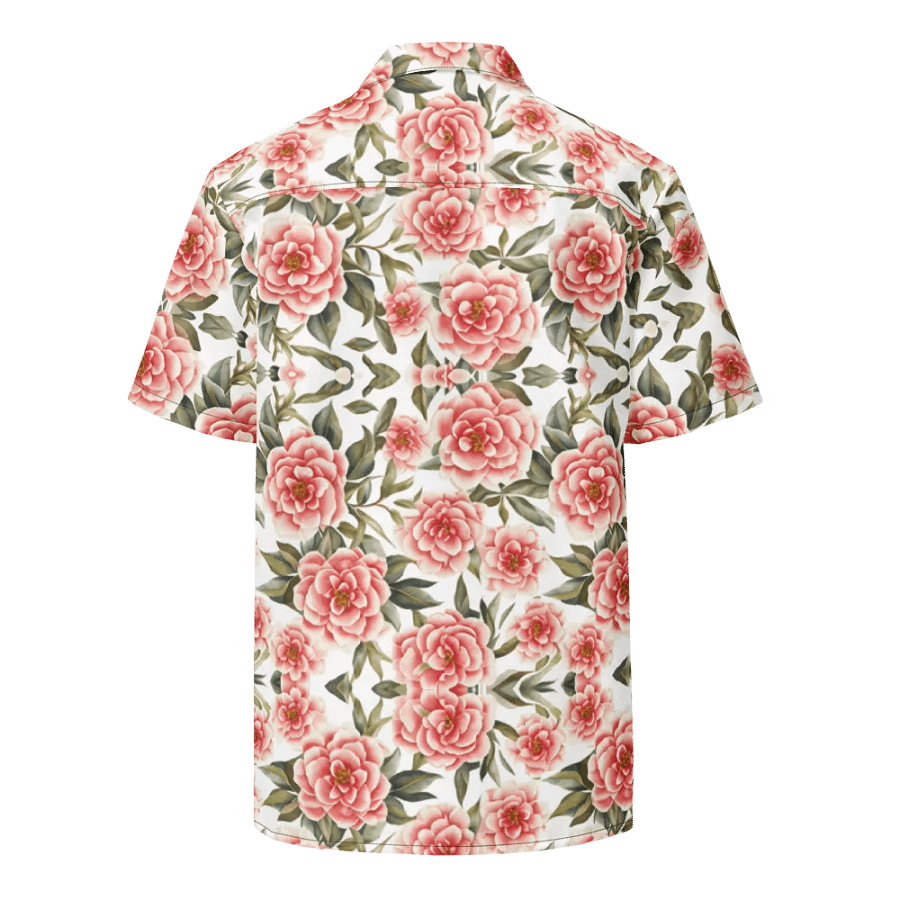 Floral Pattern Camellia Flowers Hawaiian Shirt product image (2)