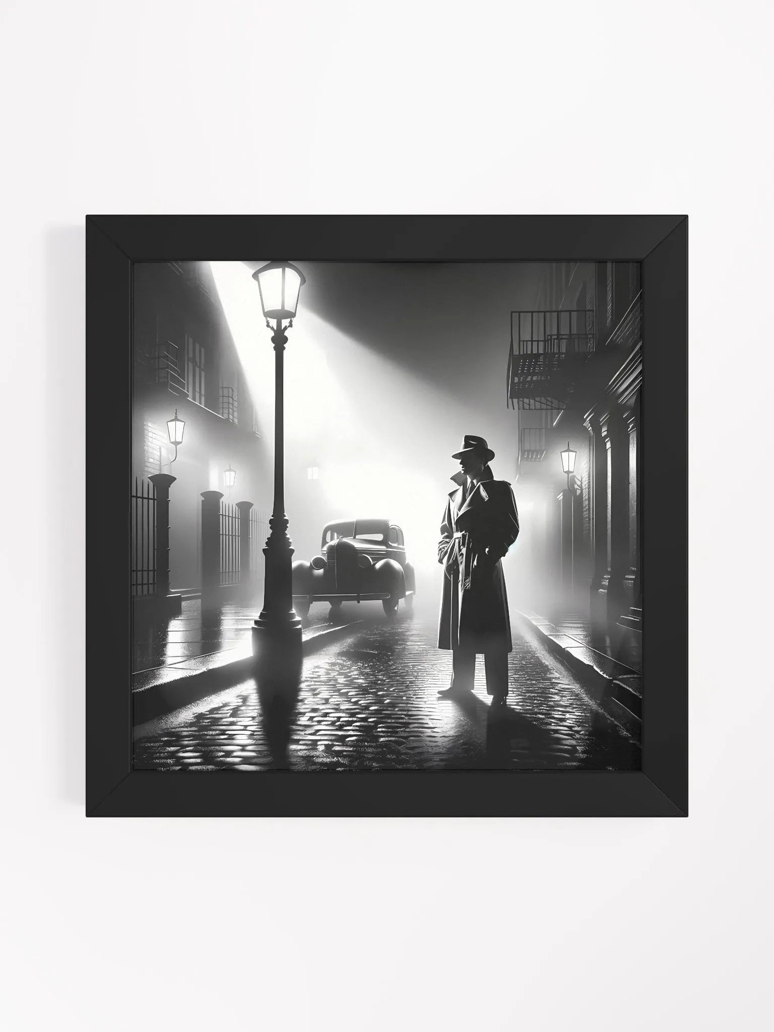 Noir Wall Art - Detective at Night product image (1)