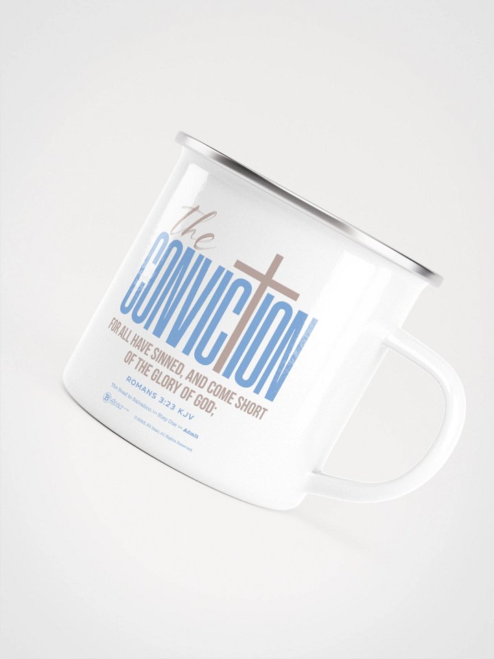 Mug, The Road to Salvation, Step 1, Admit/CONVICTION, Premium Enamel Mug product image (2)