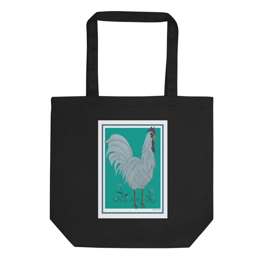 Eco Friendly Tote Bag with Chicken and Green Background product image (7)