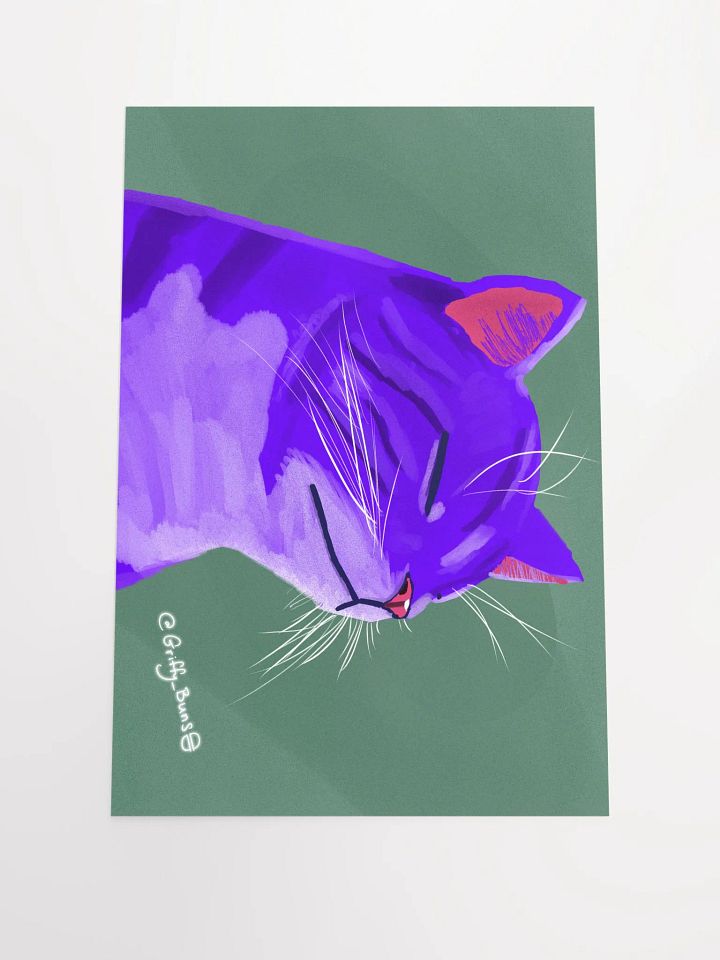Grape Cat Poster product image (1)