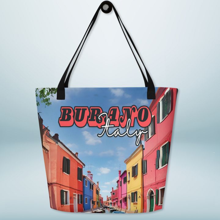 Burano Italy All Over Print Tote Bag product image (2)