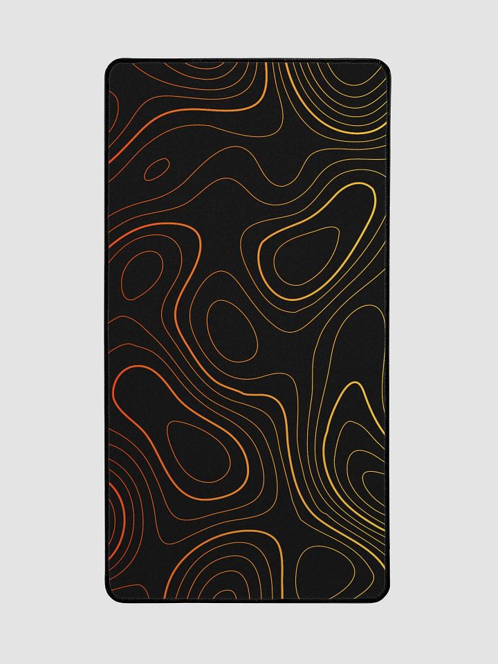 Solar Flare: TOPO LINES WITH GRADIENT POP DESK MOUSE MAT product image (2)