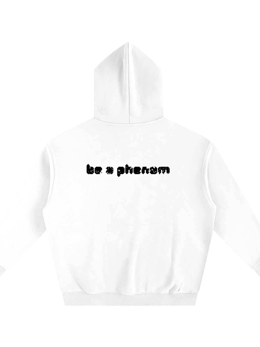Oversized White speckled be a phenom hoodie product image (2)
