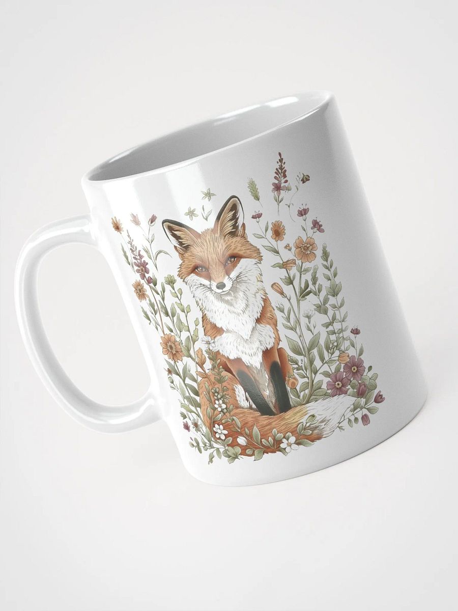 Foxy Flora White Glossy Mug product image (2)