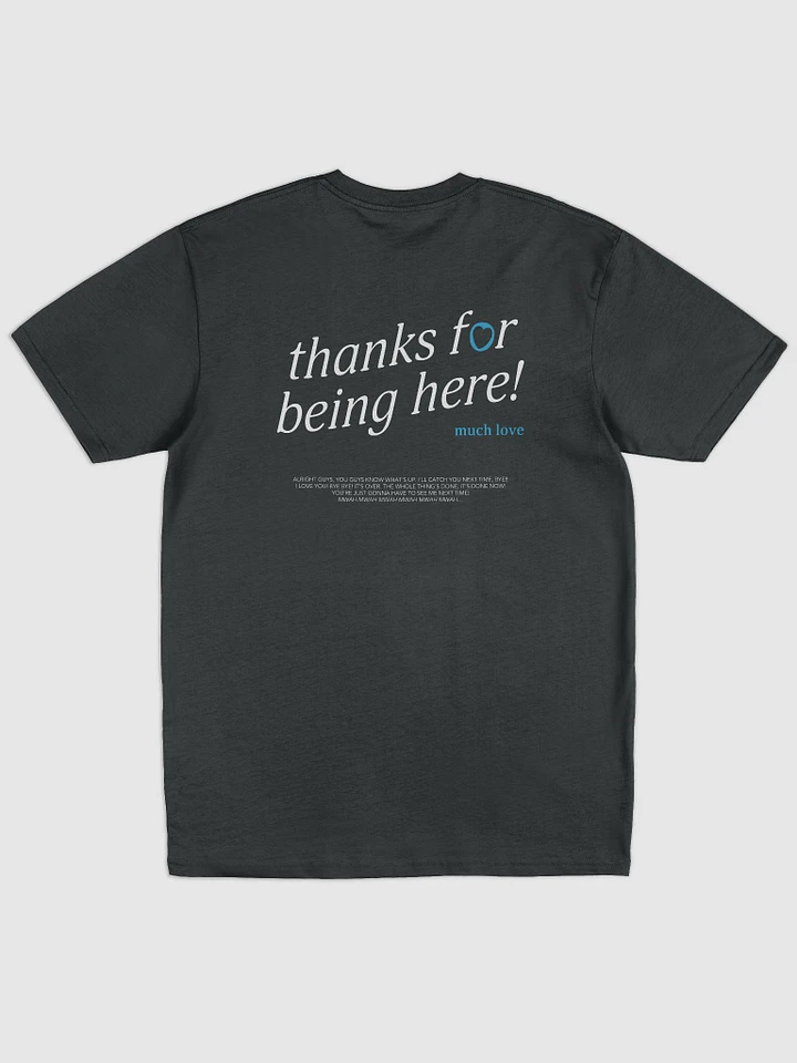 thanks for being here! Shirt (Blue) product image (4)