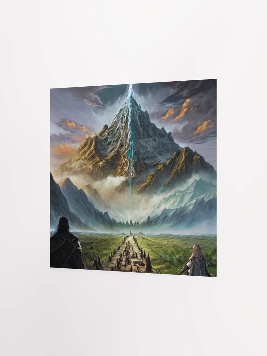 Mystical Mountain Journey Lord Of The Rings Anime Concept Art Poster product image (9)