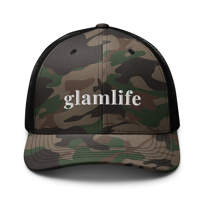 Glamlife Camo Trucker Hat product image (1)