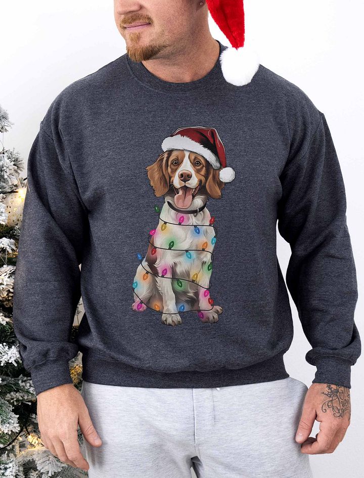 Funny Brittany Spaniel Christmas Sweatshirt for Brittany Spaniel Paw-rents product image (1)