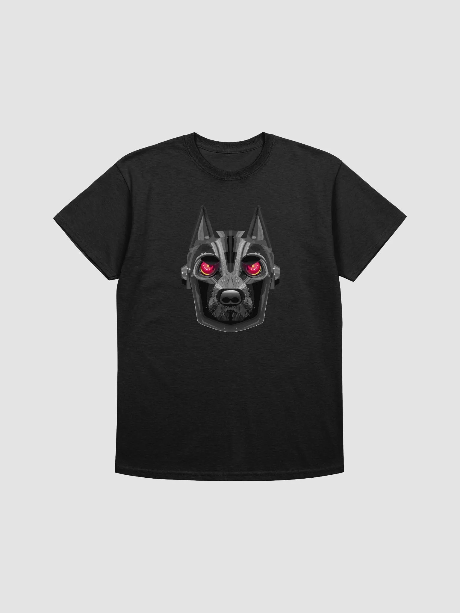 Armor Dog, Black T-Shirt with Large Print product image (1)