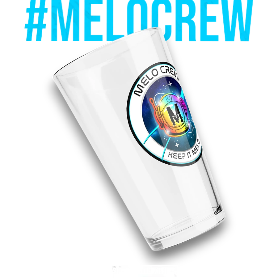 #MeloCrew Badge - Pint Glass | #MadeByMELO product image (2)
