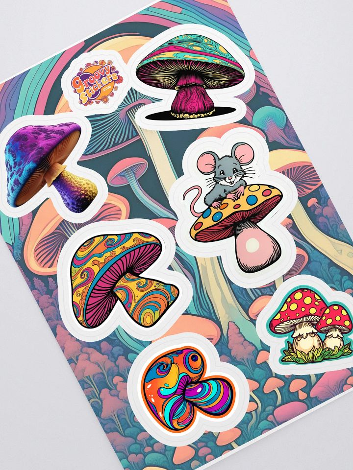 Psychedelic Mushroom Madness Sticker Sheet product image (1)