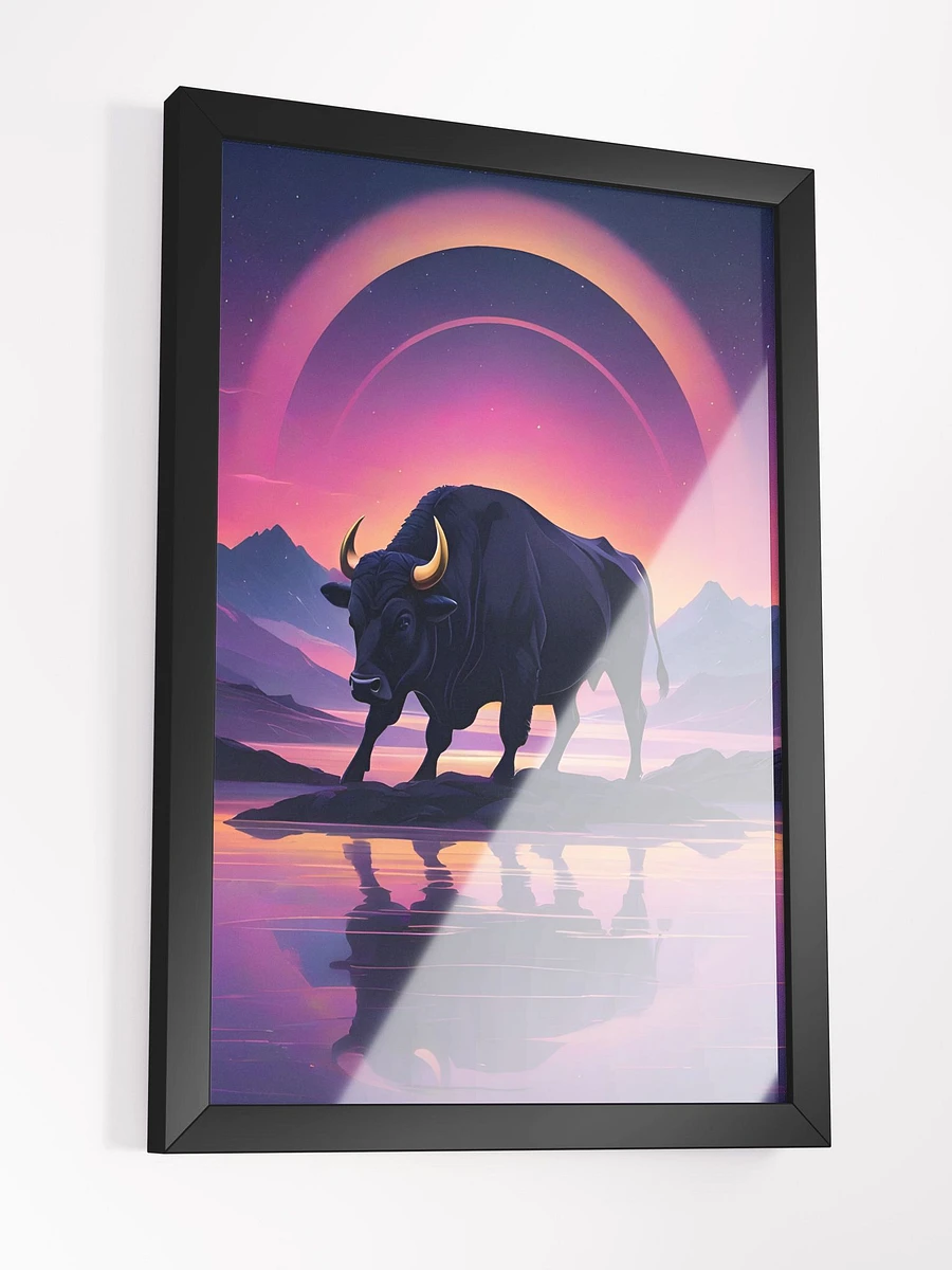 Neon Bull Framed Poster product image (4)