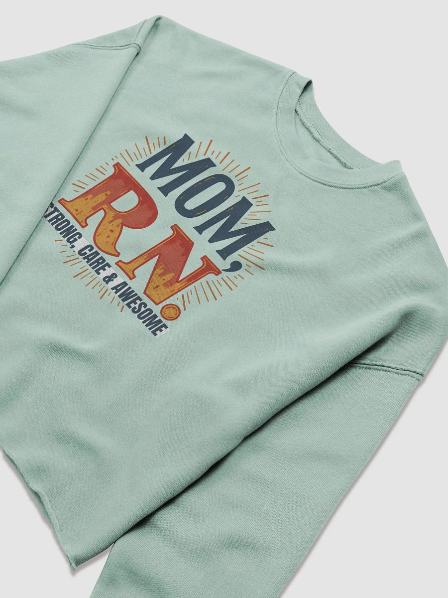 Mom, RN Burst Crop Sweatshirt product image (15)