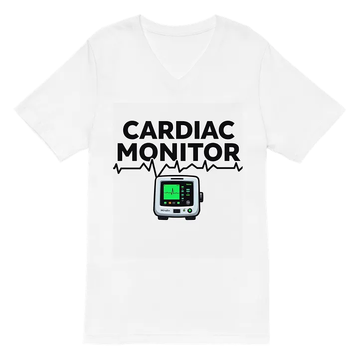 Heartbeat ECG V-Neck Tee product image (2)