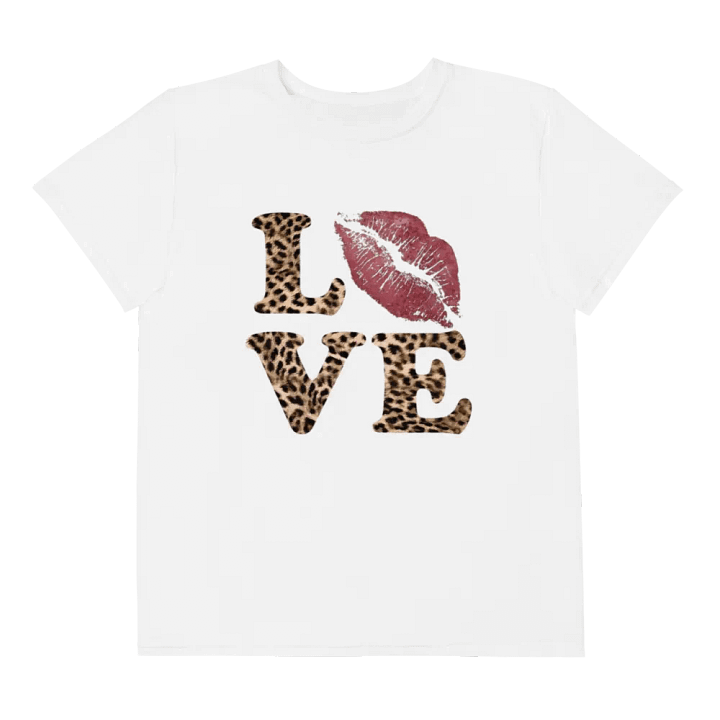 Wild Love Leopard style youth baby tee product image (1)