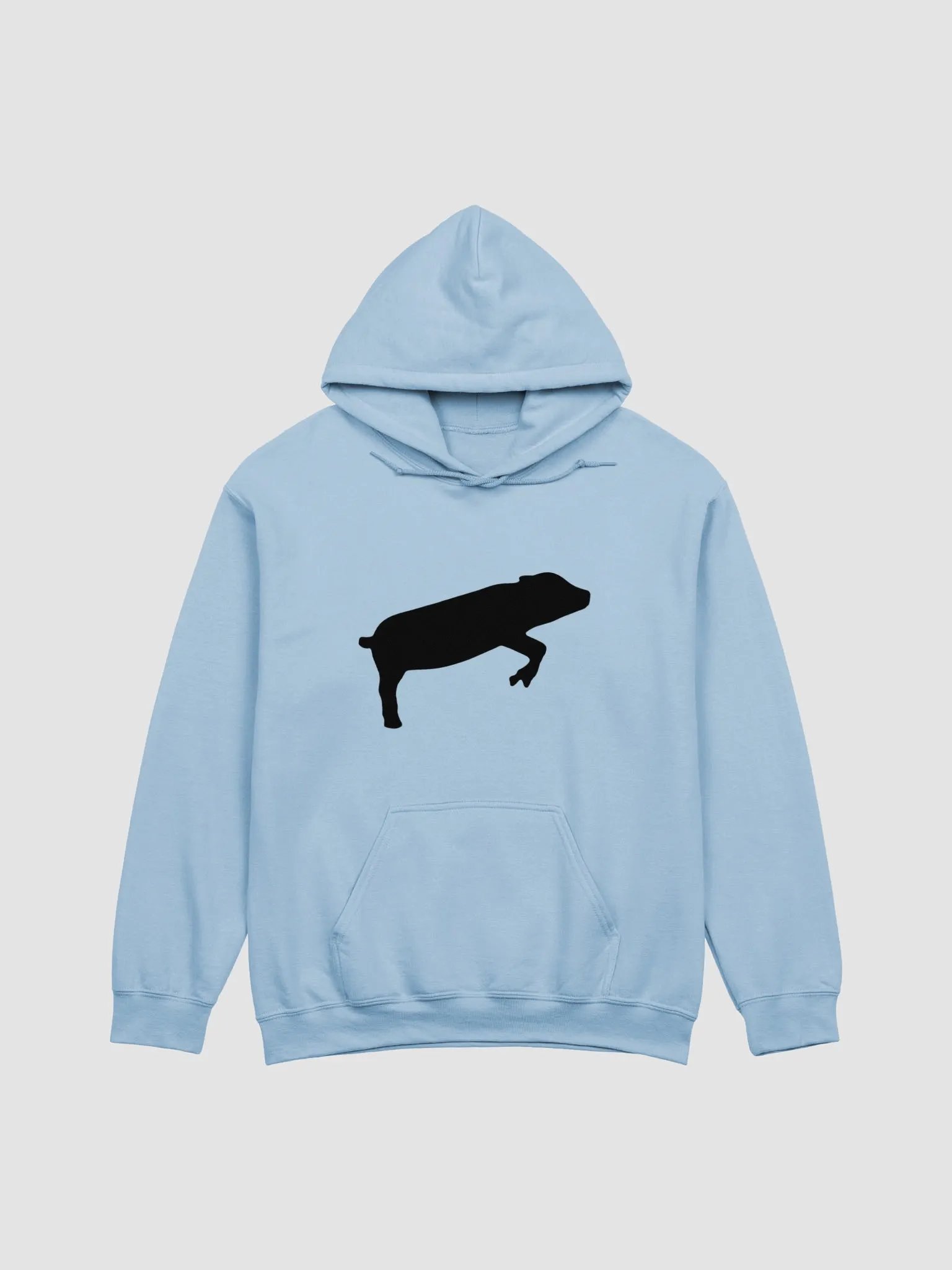 Leaping Pig BLACK (Gildan Classic Hoodie) product image (1)