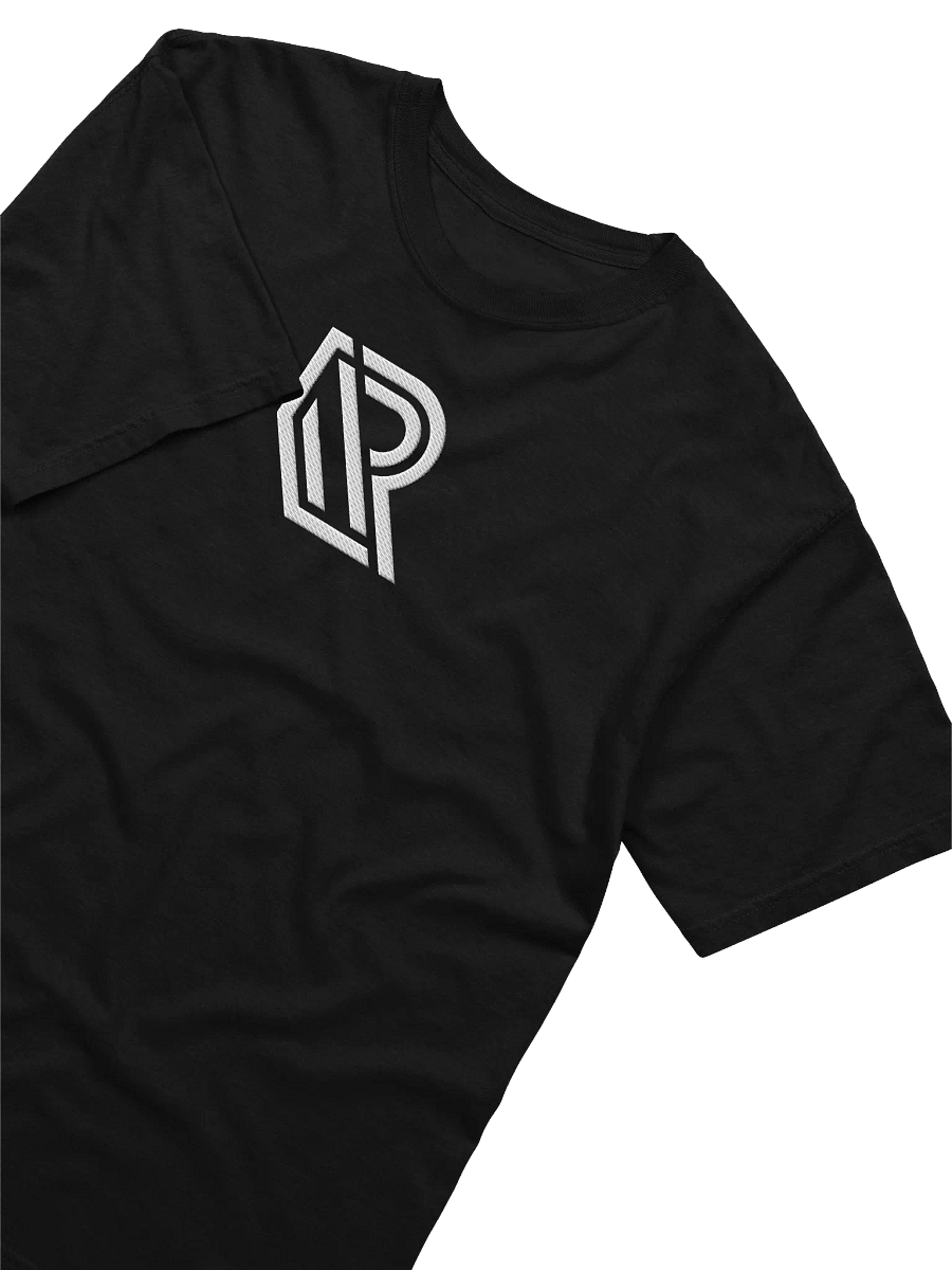 Embroidered Black With White Tee product image (3)