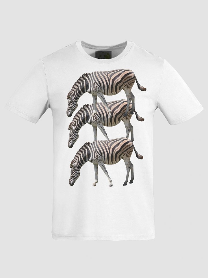Plains Zebra Organic Cotton T-Shirt -plain product image (1)
