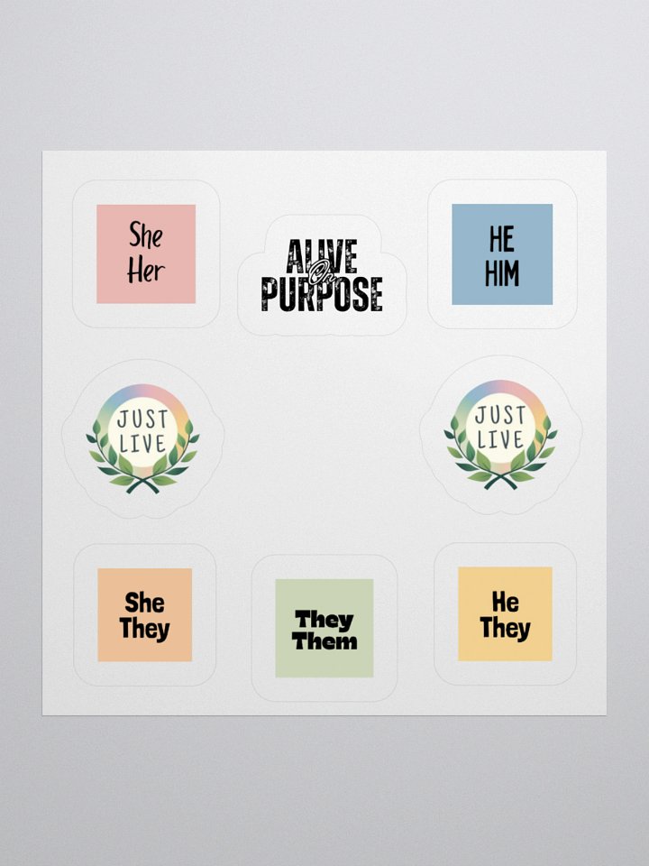 Just Live Sticker Set product image (1)