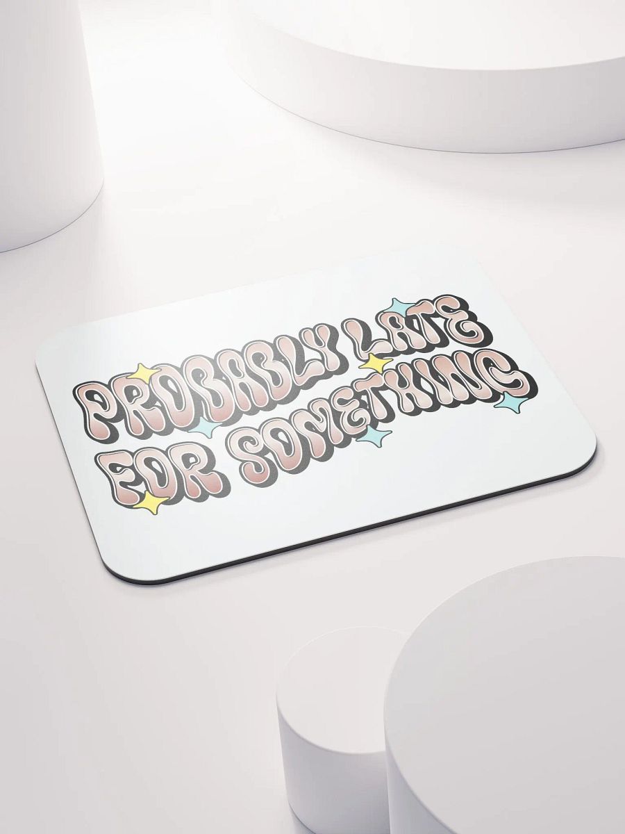 Probably Late For Something Retro Vibes Mouse Pad product image (4)
